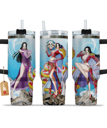 Boa Hancock One Piece Anime Custom Stanley Quencher 40Oz Stainless Steel Tumbler With Handle