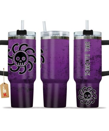 Boa Hancock One Piece Anime Custom Stanley Quencher 40Oz Stainless Steel Tumbler With Handle