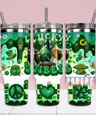 Boba Fett Star Wars Custom Stanley Quencher 40Oz Stainless Steel Tumbler With Handle