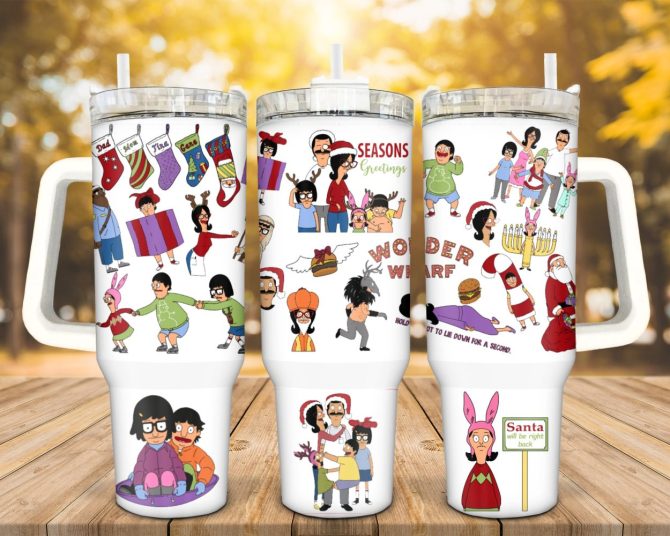 Bob #8217;S Burgers Movies Custom Stanley Quencher 40Oz Stainless Steel Tumbler With Handle