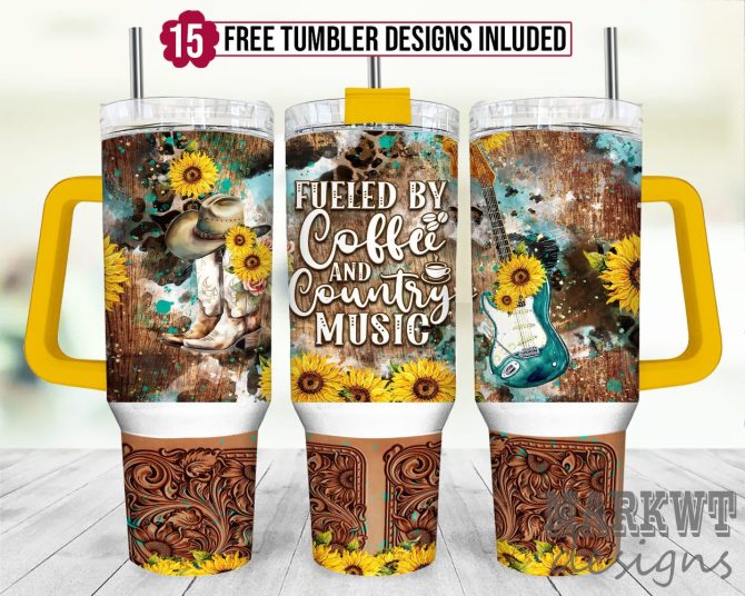 Boho Floral Custom Stanley Quencher 40Oz Stainless Steel Tumbler With Handle