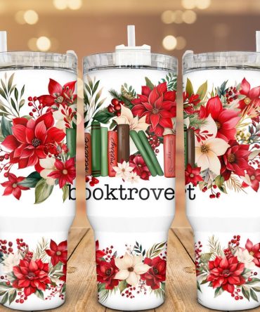 Booktrovert Book Lover Custom Stanley Quencher 40Oz Stainless Steel Tumbler With Handle
