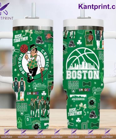 Boston Celtics Nba Custom Stanley Quencher 40Oz Stainless Steel