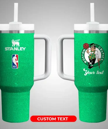 Boston Celtics Nba Custom Stanley Quencher 40Oz Stainless Steel