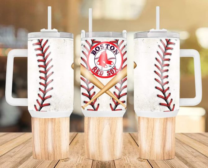 Boston Red Sox Mlb Custom Stanley Quencher 40Oz Stainless Steel