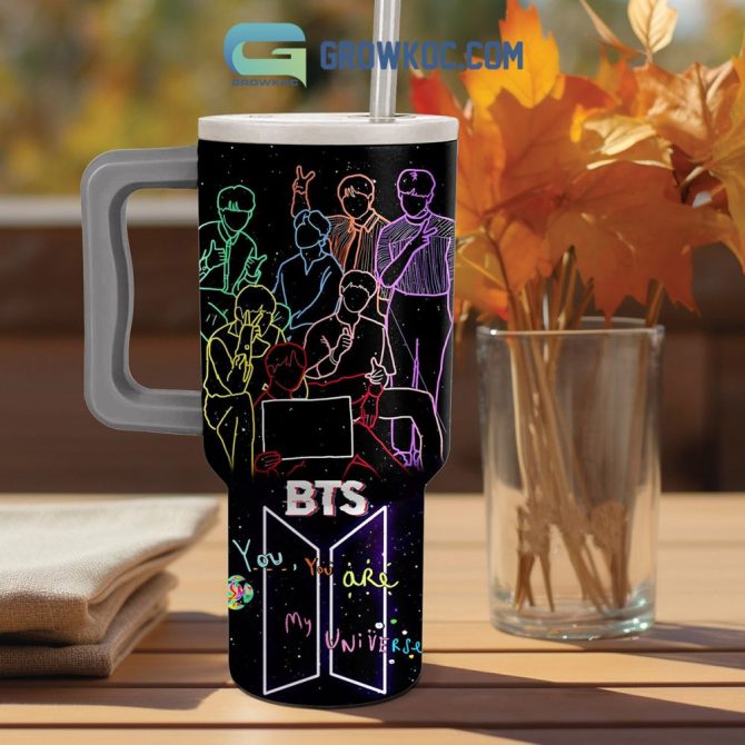 Bts Music Custom Stanley Quencher 40Oz Stainless Steel Tumbler With Handle - Image 3