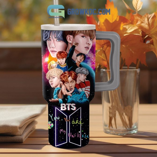 Bts Music Custom Stanley Quencher 40Oz Stainless Steel Tumbler With Handle - Image 2