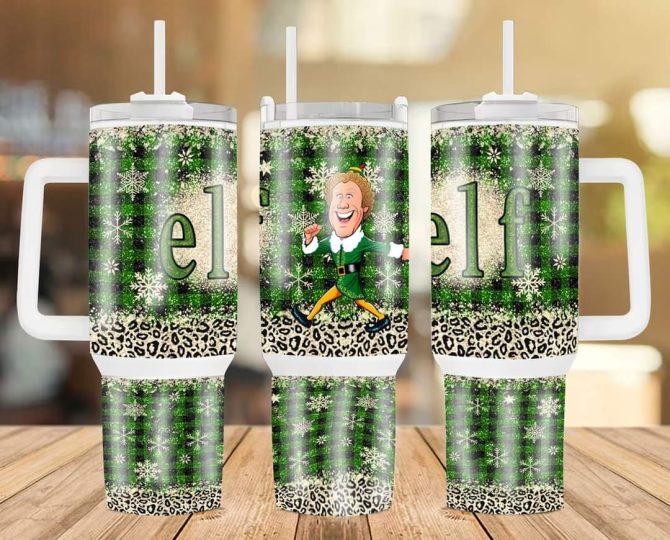 Buddy Elf Movies Custom Stanley Quencher 40Oz Stainless Steel