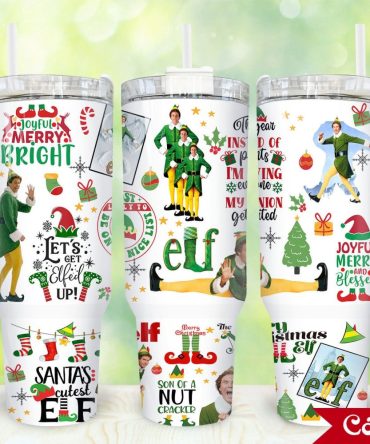 Buddy Elf Movies Custom Stanley Quencher 40Oz Stainless Steel Tumbler With Handle