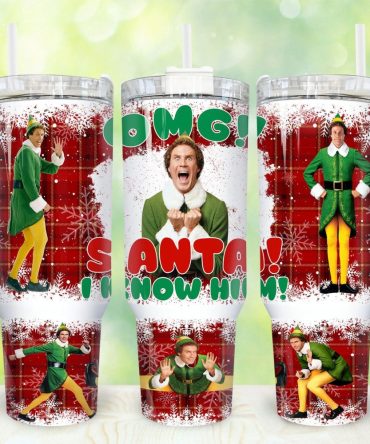 Buddy Elf Movies Custom Stanley Quencher 40Oz Stainless Steel Tumbler With Handle