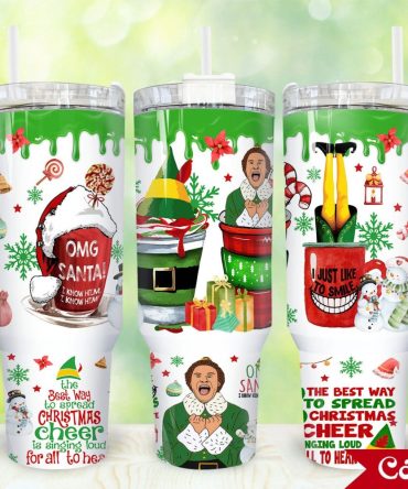 Buddy Elf Movies Custom Stanley Quencher 40Oz Stainless Steel Tumbler With Handle