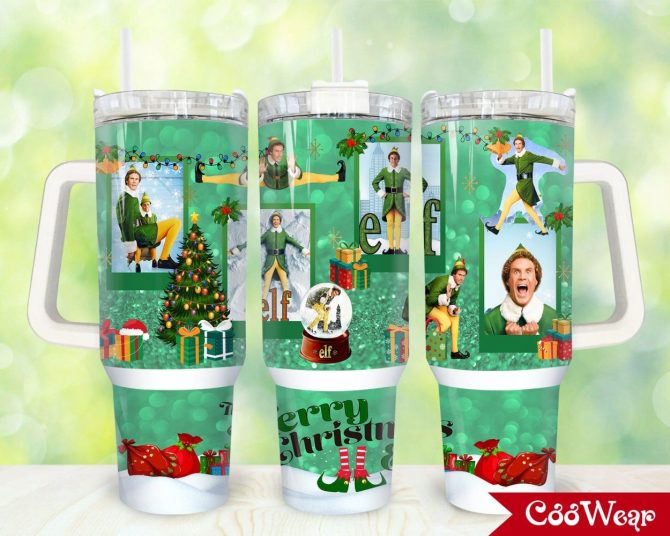 Buddy Elf Movies Custom Stanley Quencher 40Oz Stainless Steel Tumbler With Handle