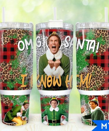 Buddy Elf Movies Custom Stanley Quencher 40Oz Stainless Steel Tumbler With Handle