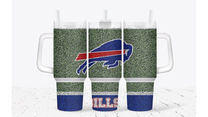 Buffalo Bills Football Nfl Custom Stanley Quencher 40Oz Stainless Steel Tumbler With Handle