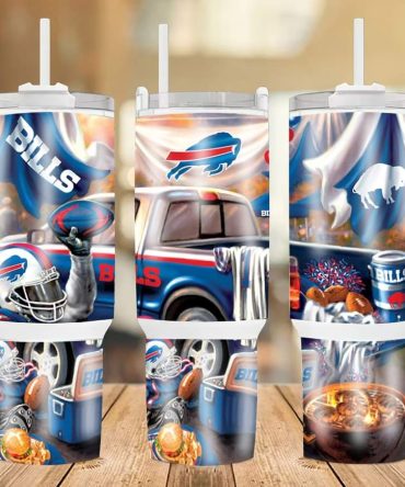 Buffalo Bills Nfl Custom Stanley Quencher 40Oz Stainless Steel