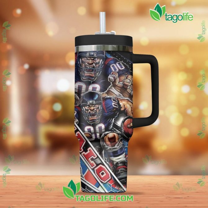 Buffalo Bills Nfl Custom Stanley Quencher 40Oz Stainless Steel Tumbler With Handle - Image 3