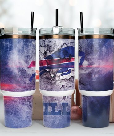 Buffalo Bills Nfl Custom Stanley Quencher 40Oz Stainless Steel Tumbler With Handle