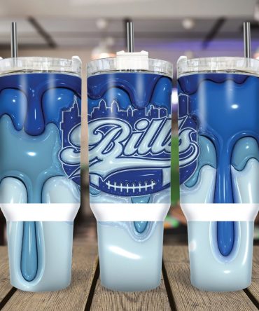Buffalo Bills Nfl Custom Stanley Quencher 40Oz Stainless Steel Tumbler With Handle