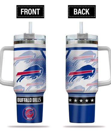 Buffalo Bills Nfl Custom Stanley Quencher 40Oz Stainless Steel Tumbler With Handle