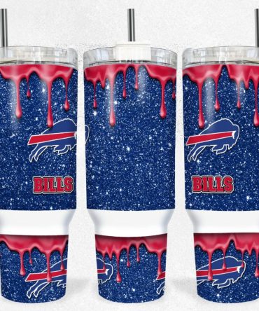 Buffalo Bills Nfl Custom Stanley Quencher 40Oz Stainless Steel Tumbler With Handle