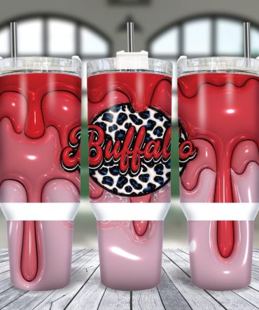 Buffalo Bills Nfl Custom Stanley Quencher 40Oz Stainless Steel Tumbler With Handle