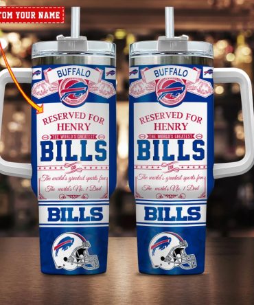 Buffalo Bills Nfl Father #8217;S Day Custom Stanley Quencher 40Oz Stainless Steel