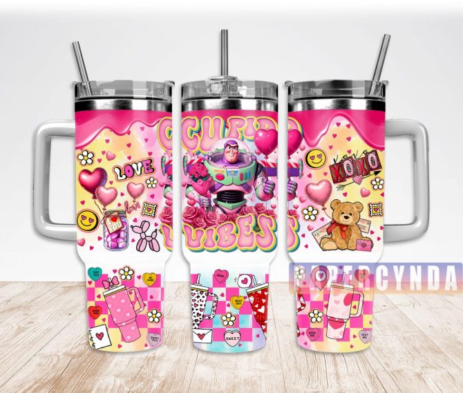 Buzz Lightyear Custom Stanley Quencher 40Oz Stainless Steel Tumbler With Handle