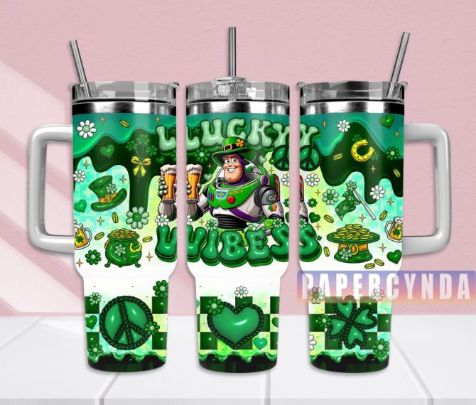 Buzz Lightyear Custom Stanley Quencher 40Oz Stainless Steel Tumbler With Handle