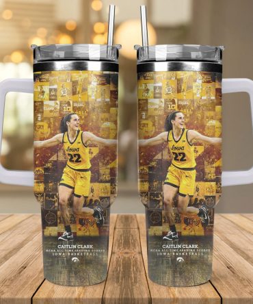 Caitlin Clark Iowa Hawkeyes Women #8217;S Basketball Ncaa Custom Stanley Quencher 40Oz Stainless Steel