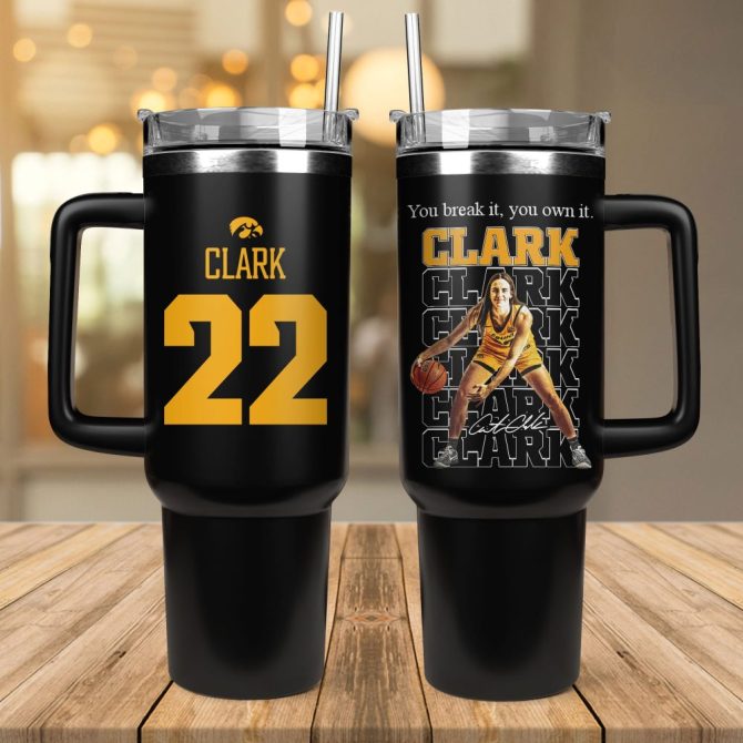 Caitlin Clark Iowa Hawkeyes Women’S Basketball Ncaa Custom Stanley Quencher 40Oz Stainless Steel