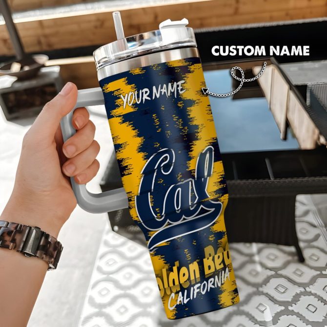 California Golden Bears Ncaa Custom Stanley Quencher 40Oz Stainless Steel Tumbler With Handle