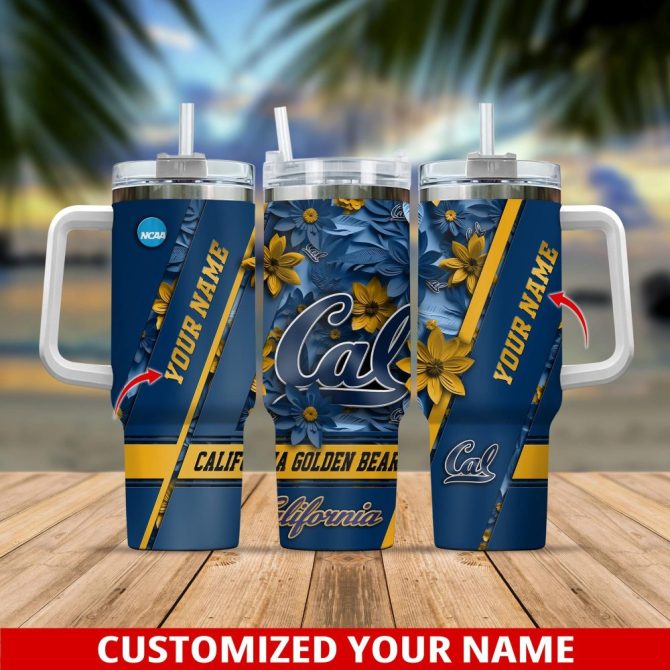 California Golden Bears Ncaa Custom Stanley Quencher 40Oz Stainless Steel Tumbler With Handle