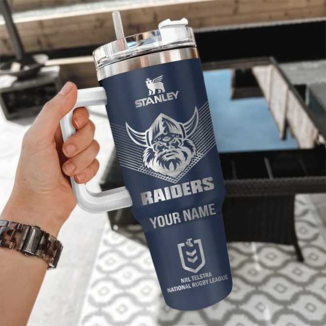 Canberra Raiders Nrl Custom Stanley Quencher 40Oz Stainless Steel - Image 3