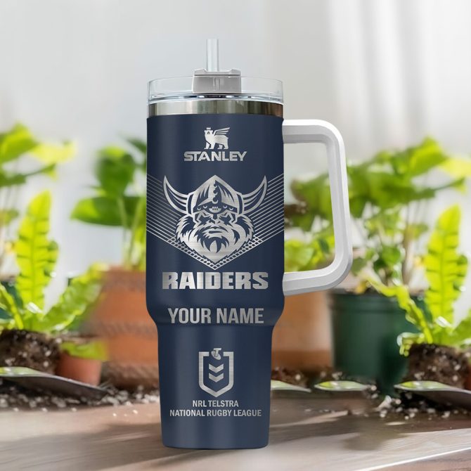 Canberra Raiders Nrl Custom Stanley Quencher 40Oz Stainless Steel - Image 2