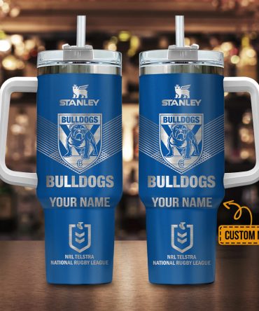 Canterbury-Bankstown Bulldogs Nrl Custom Stanley Quencher 40Oz Stainless Steel
