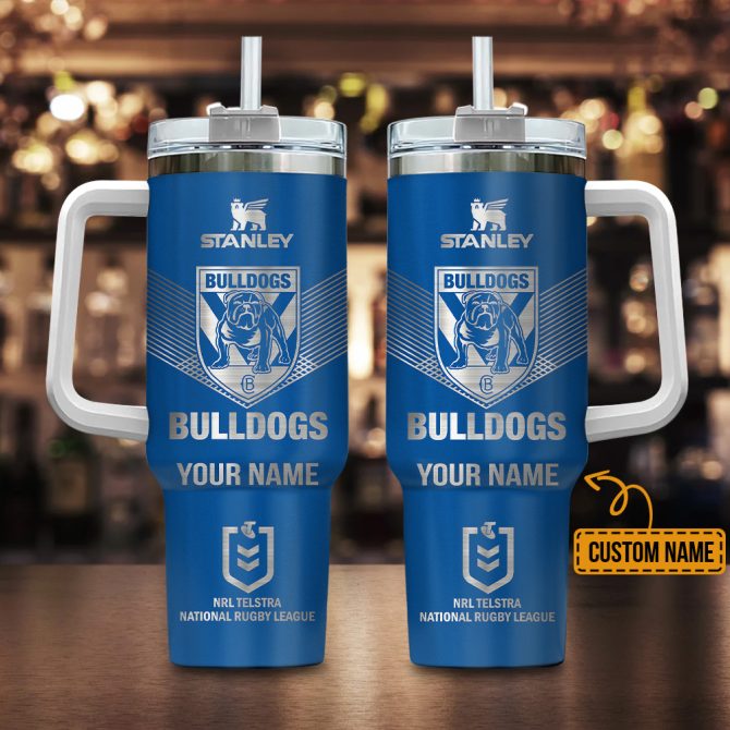 Canterbury-Bankstown Bulldogs Nrl Custom Stanley Quencher 40Oz Stainless Steel