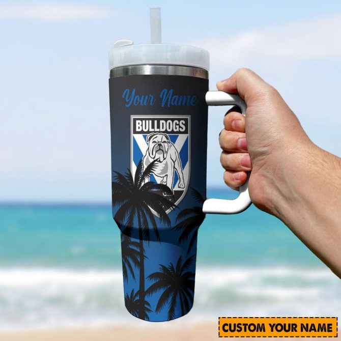 Canterbury Bulldogs Nrl Custom Stanley Quencher 40Oz Stainless Steel Tumbler With Handle - Image 4
