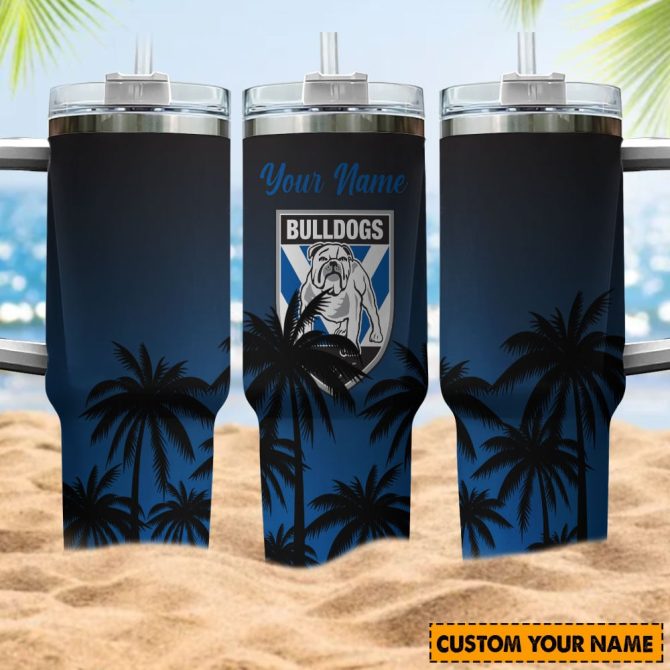 Canterbury Bulldogs Nrl Custom Stanley Quencher 40Oz Stainless Steel Tumbler With Handle - Image 2