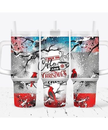 Cardinal Christmas Custom Stanley Quencher 40Oz Stainless Steel Tumbler With Handle