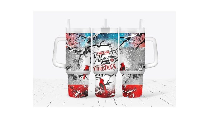 Cardinal Christmas Custom Stanley Quencher 40Oz Stainless Steel Tumbler With Handle
