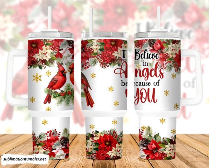 Cardinals Custom Stanley Quencher 40Oz Stainless Steel Tumbler With Handle