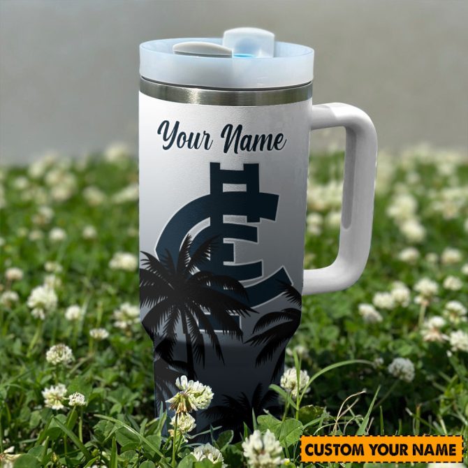 Carlton Blues Afl Custom Stanley Quencher 40Oz Stainless Steel Tumbler With Handle - Image 2