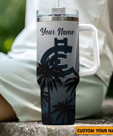 Carlton Blues Afl Custom Stanley Quencher 40Oz Stainless Steel Tumbler With Handle