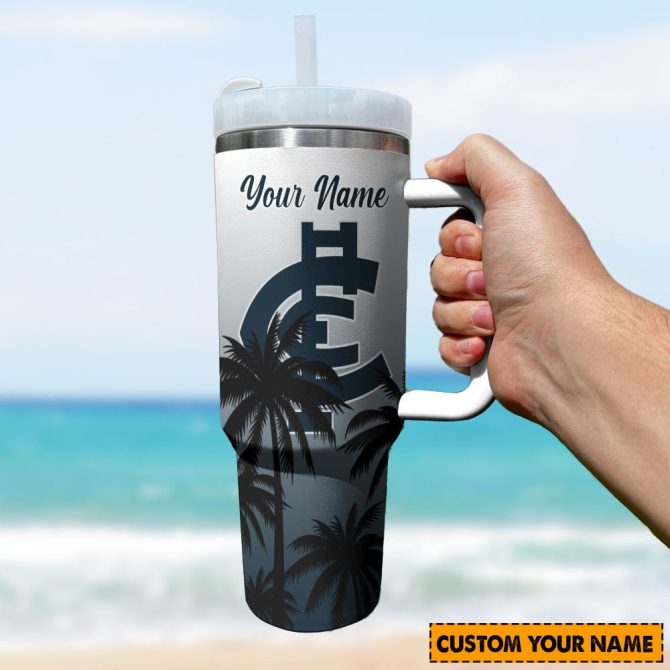Carlton Blues Afl Custom Stanley Quencher 40Oz Stainless Steel Tumbler With Handle - Image 3