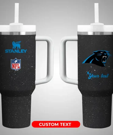 Carolina Panthers Nfl Custom Stanley Quencher 40Oz Stainless Steel
