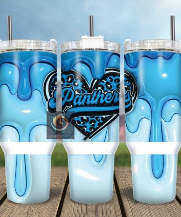 Carolina Panthers Nfl Custom Stanley Quencher 40Oz Stainless Steel Tumbler With Handle