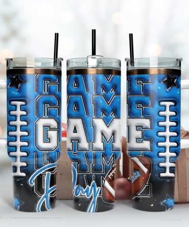Carolina Panthers Nfl Game Day Custom Stanley Quencher 40Oz Stainless Steel Tumbler With Handle