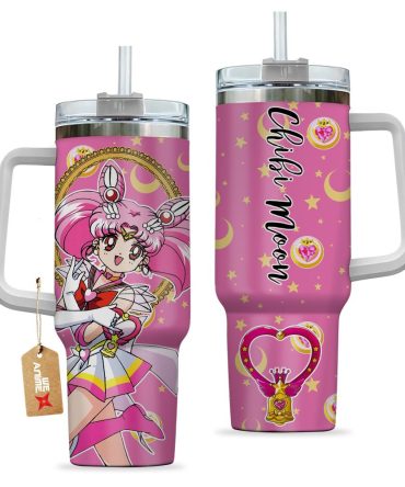 Chibiusa Sailor Moon Anime Custom Stanley Quencher 40Oz Stainless Steel Tumbler With Handle