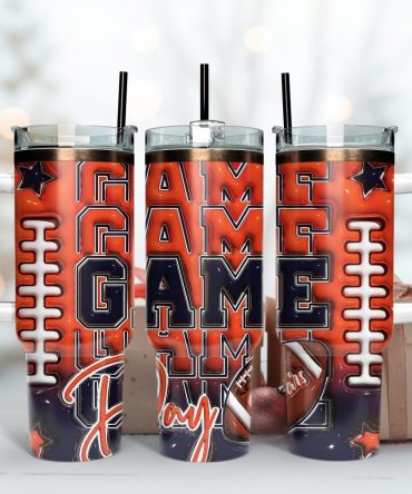 Chicago Bears Nfl Game Day Custom Stanley Quencher 40Oz Stainless Steel Tumbler With Handle