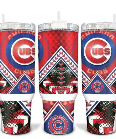 Chicago Cubs Mlb Custom Stanley Quencher 40Oz Stainless Steel
